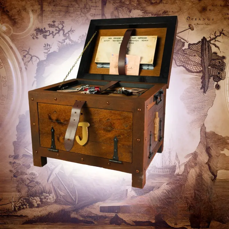 Intérieur de la malle Pirate